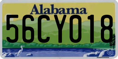 AL license plate 56CY018