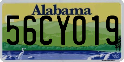 AL license plate 56CY019