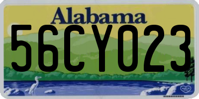 AL license plate 56CY023