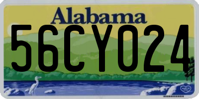 AL license plate 56CY024