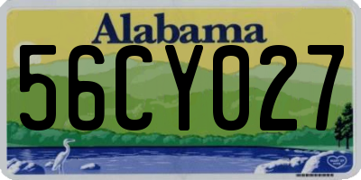 AL license plate 56CY027
