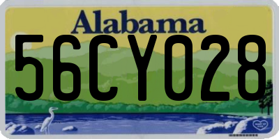 AL license plate 56CY028