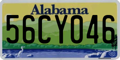 AL license plate 56CY046
