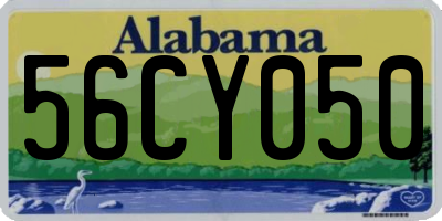 AL license plate 56CY050
