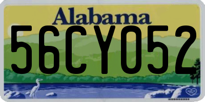 AL license plate 56CY052