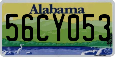 AL license plate 56CY053