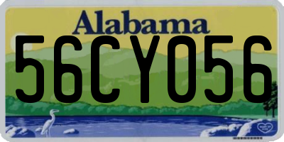 AL license plate 56CY056