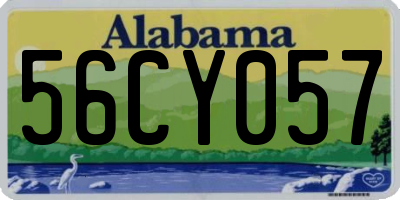 AL license plate 56CY057