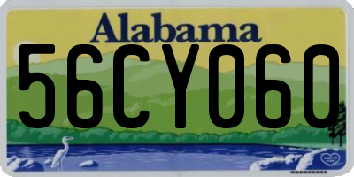 AL license plate 56CY060