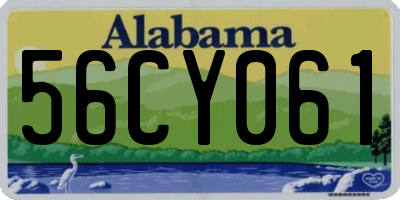 AL license plate 56CY061