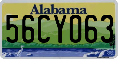 AL license plate 56CY063