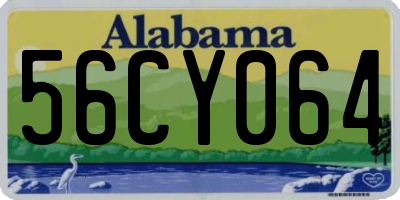 AL license plate 56CY064