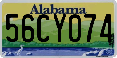 AL license plate 56CY074