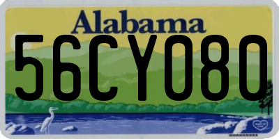 AL license plate 56CY080