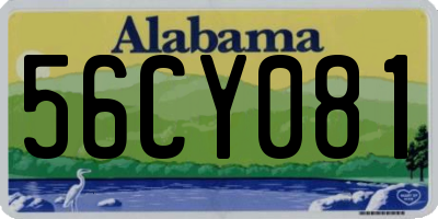 AL license plate 56CY081