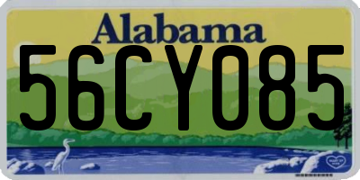 AL license plate 56CY085
