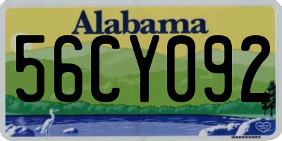 AL license plate 56CY092