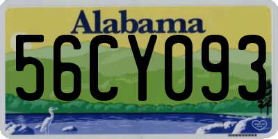 AL license plate 56CY093