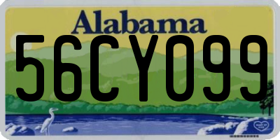AL license plate 56CY099