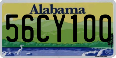 AL license plate 56CY100