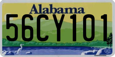 AL license plate 56CY101