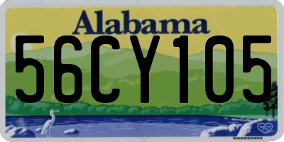 AL license plate 56CY105
