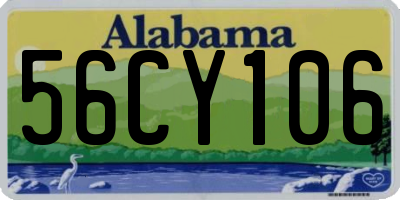 AL license plate 56CY106