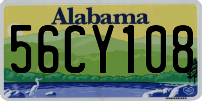 AL license plate 56CY108