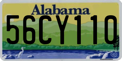 AL license plate 56CY110