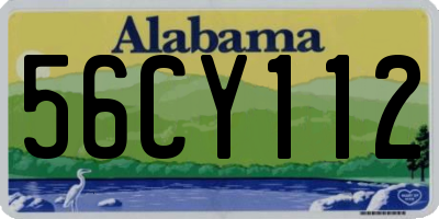AL license plate 56CY112