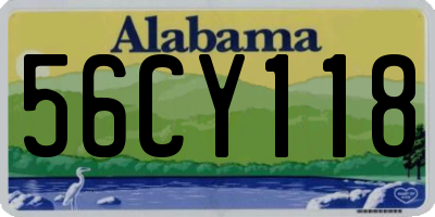 AL license plate 56CY118