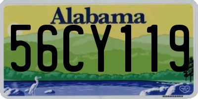 AL license plate 56CY119