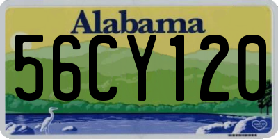 AL license plate 56CY120