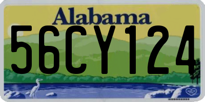 AL license plate 56CY124