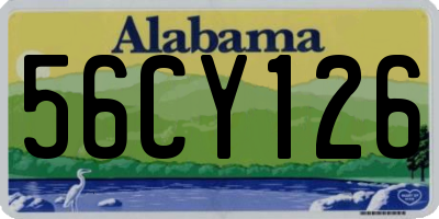 AL license plate 56CY126