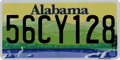 AL license plate 56CY128