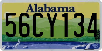 AL license plate 56CY134
