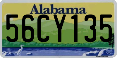 AL license plate 56CY135