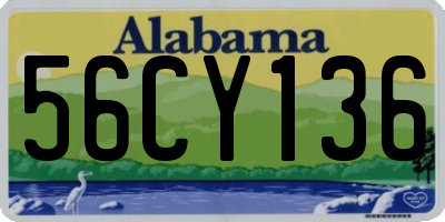 AL license plate 56CY136