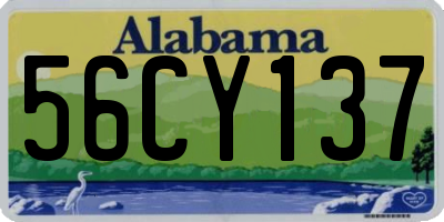 AL license plate 56CY137