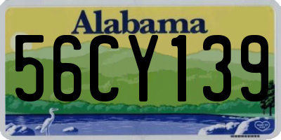 AL license plate 56CY139