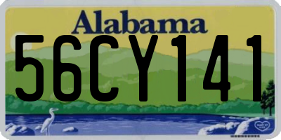AL license plate 56CY141