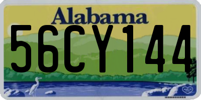 AL license plate 56CY144