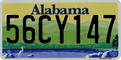 AL license plate 56CY147