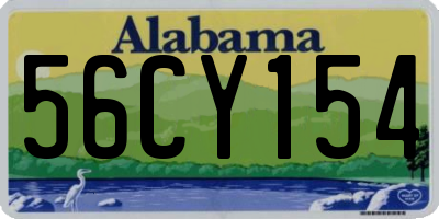 AL license plate 56CY154