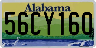 AL license plate 56CY160