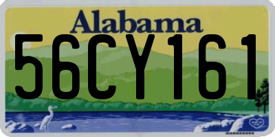 AL license plate 56CY161