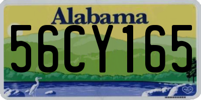 AL license plate 56CY165