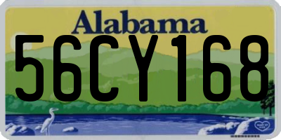 AL license plate 56CY168