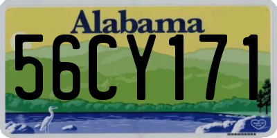 AL license plate 56CY171